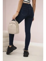 Tmavé džínsové nohavice Tmavé džínsové nohavice