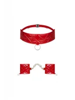 Pikantná sada Hunteria cuffs & choker - Obsessive