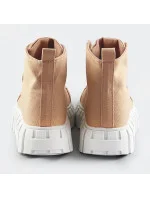 Béžové šnurovacie topánky (XA060)