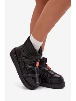 Śniegowce Damskie Na Platformie D.Franklin DFSH370020 Czarne