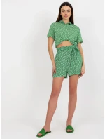 Dámske šortky D73770R62159KA zelená - FPrice