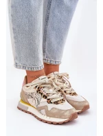 Sneakersy Buty Sportowe Damskie D.Franklin DFSH378006 Złote