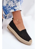 Espadryle Damskie Na Platformie Vinceza 17392 Czarne
