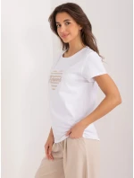 Tričko RV TS 9667.19 béžová a biela