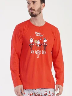 Pánske pyžamo dlhé Santa