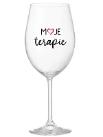 MY THERAPY - číry pohár na víno 350 ml