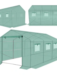 ZÁHRADNÝ TUNEL 200x350x200CM PE KONŠTRUKCIA ZELENÁ OCEL