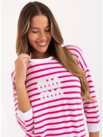 Blúzka RV BZ A790.47 bielo-ružová