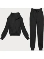 Čierny dámsky dres - mikina so stojačikom a nohavice (8C70-3) Čierny dámsky dres - mikina so stojačikom a nohavice (8C70-3)
