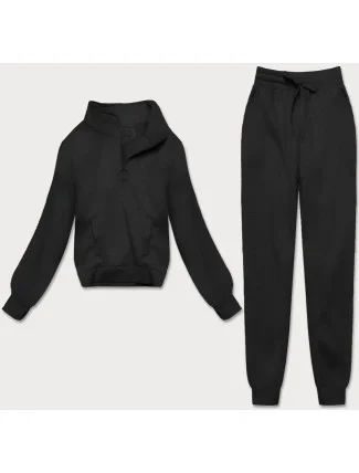 Čierny dámsky dres - mikina so stojačikom a nohavice (8C70-3) Čierny dámsky dres - mikina so stojačikom a nohavice (8C70-3)