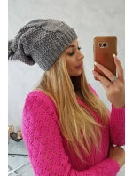 Sandra K210 tmavo šedá fleecová čiapka