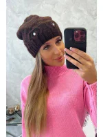 Dámska čiapka Ramona K383 hnedá