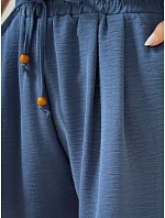 Dámske látkové šortky SUMMER TRIP blue FashionStreet SY0434 Dámske látkové šortky SUMMER TRIP blue FashionStreet SY0434