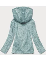 Šedo-svetlo modrá dámska športová bunda typu "softshell" (DW-21605)