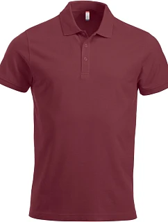 Clique Classic Lincoln S/S Pánske polo tričko z hrubej bavlny 67.8244 bordová
