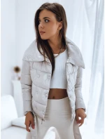 Dámsky prešívaný kabát LONDON PREMIUM béžový FashionStreet TY3162