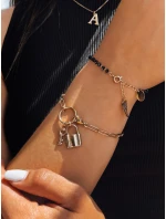 Náramok LOCK KEY v zlatej farbe FashionStreet LY0099