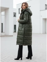 Dámska prechodná bunda ORVITA prešívaná s kapucňou zelená FashionStreet TY5025