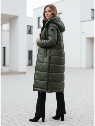 Dámska prechodná bunda ORVITA prešívaná s kapucňou zelená FashionStreet TY5025