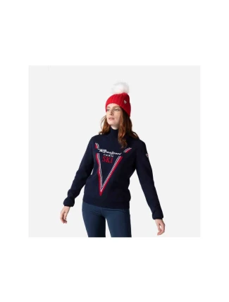 Rossignol W Victoire Tn Knit Sweater navy blue