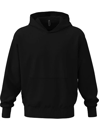 Next Level Apparel N 9307 Ťažká unisex mikina s kapucňou v oversize strihu 08.9307 čierna Next Level Apparel N 9307 Ťažká unisex mikina s kapucňou v oversize strihu 08.9307 čierna