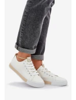 Trampki Damskie Klasyczne Złote Ville