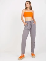 Nohavice D73761M61869L šedé