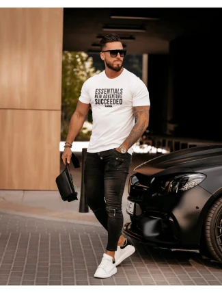 Pánske tričko 279262 biele - Ola Voga Pánske tričko 279262 biele - Ola Voga