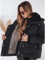 WARMMISS dámska prešívaná zimná bunda s kapucňou čierna FashionStreet TY4921 WARMMISS dámska prešívaná zimná bunda s kapucňou čierna FashionStreet TY4921