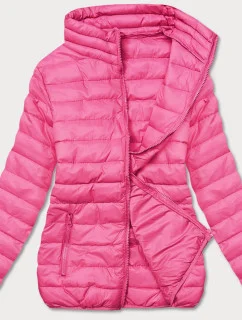 Ľahká ružová prešívaná dámska bunda (58M23037-46)