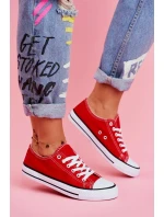 Damskie Klasyczne Trampki Czerwone Omerta