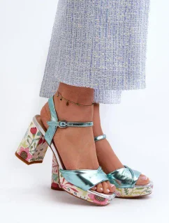 Sandále na podpätku model 196970 Krok vo veľkom štýle