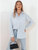 Dámska pruhovaná košeľa SEMENA biela FashionStreet DY0414 Dámska pruhovaná košeľa SEMENA biela FashionStreet DY0414