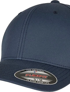 Flexfit 6277RP – 6-panelová čiapka Flexfit z recyklovaného materiálu, model 55.77RP, tmavomodrá