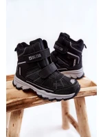 Dziecięce Botki Trapery Memory Foam Big Star KK374157 Czarne