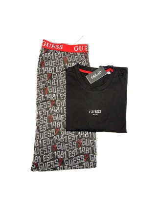 Pánske pyžamo U1BX01JR018 - P59S - Tmavomodrá - Guess Pánske pyžamo U1BX01JR018 - P59S - Tmavomodrá - Guess