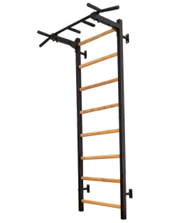 DREVENO-KOVOVÝ GYMNASTICKÝ REBRÍK S HRAZDOU LAVIČKA 221B