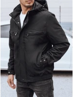 Pánska prechodná bunda čierna FashionStreet TX5031