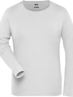 Daiber JN 1803 Dámske pracovné elastické tričko – Solid 02.1803 biele