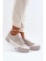 Trampki Damskie Na Grubej Podeszwie Lee Cooper LCW-24-31-2178 Szare