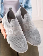 Trendy šedo-strieborné dámske tenisky bez podpätku Trendy šedo-strieborné dámske tenisky bez podpätku