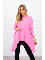 Oversize blúzka vo svetlo ružovej farbe