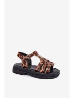 Dziewczęce Sandałki Z Ozdobnym Detalem Panterka Serina