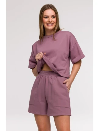 B295 Šortky s vreckami s aplikáciami - vres