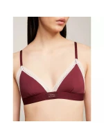 Dámska podprsenka UW0UW04750 VLP bordová - Tommy Hilfiger