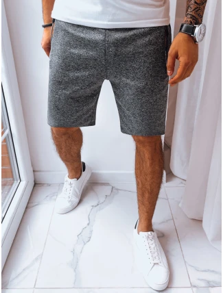 Pánske tmavosivé teplákové šortky FashionStreet SX2229 Pánske tmavosivé teplákové šortky FashionStreet SX2229
