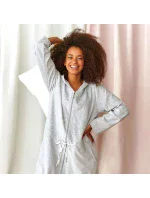 Dámsky župan 1008 sivý plus - Doctornap