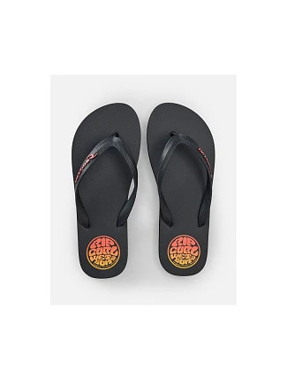 Pánske šľapky RIP CURL Icons Of Surf Bloom Open Toe, čierne
