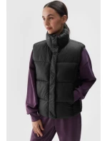 Kamizelka Bezrękawnik Puchowy Z Wypełnieniem Syntetycznym 4F 4FWAW24TVJAF140-20S Czarna