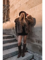Dámske kovbojské čižmy Eco Suede Heeled Brown Esmira Dámske kovbojské čižmy Eco Suede Heeled Brown Esmira